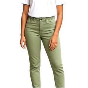 Liverpool Green Spanish Moss High Waist Skinny Jeans Size 12/31 New